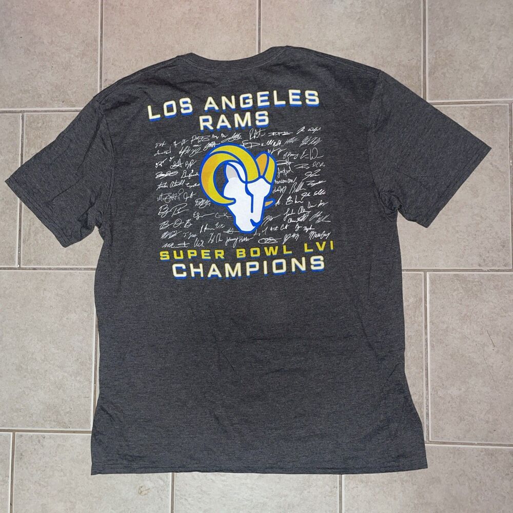 Los Angeles Rams LA Super Bowl LVI Champions XL Short Sleeve T-Shirt